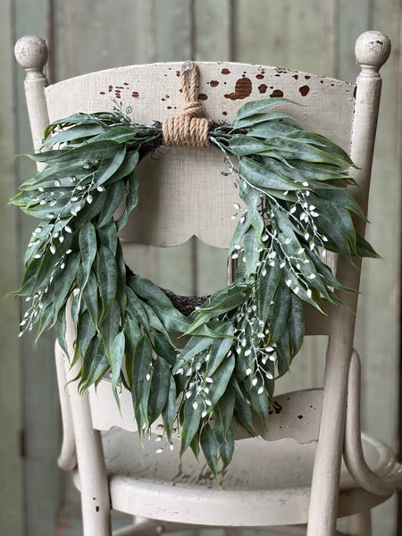 Hourglass Greens Wreath | 16" | NOT CURRENTLY IN STOCK-New For Spring 2026!