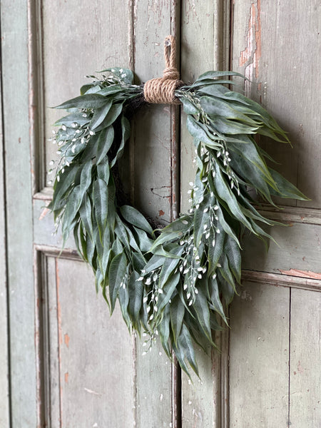 Hourglass Greens Wreath | 16" | NOT CURRENTLY IN STOCK-New For Spring 2026!