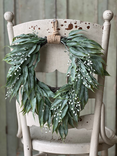 Hourglass Greens Wreath | 16" | NOT CURRENTLY IN STOCK-New For Spring 2026!