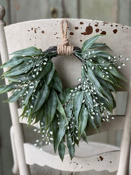 Hourglass Greens Wreath | 11" | NOT CURRENTLY IN STOCK-New For Spring 2026!