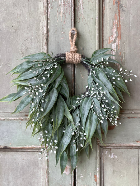 Hourglass Greens Wreath | 11" | NOT CURRENTLY IN STOCK-New For Spring 2026!