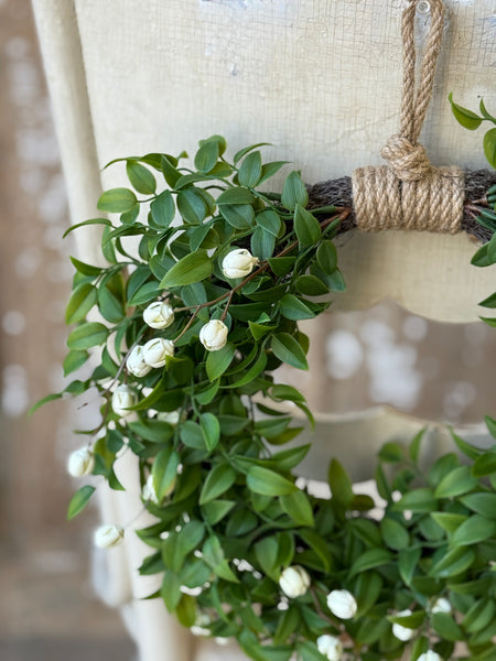 Billow Buds Hanging Wreath | 13.5" | Cream | NOT CURRENTLY IN STOCK-New For Spring 2027!