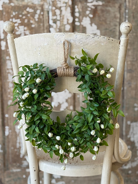 Billow Buds Hanging Wreath | 13.5" | Cream | NOT CURRENTLY IN STOCK-New For Spring 2027!