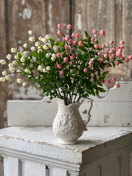 Billows Buds Bush | 15.5" | Cream | NOT CURRENTLY IN STOCK-New For Spring 2026!