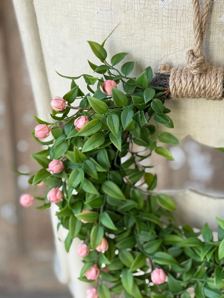Billow Buds Hanging Wreath | Pink | 13.5" | NOT CURRENTLY IN STOCK-New For Spring 2027!