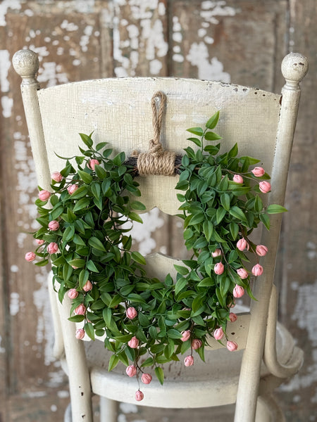 Billow Buds Hanging Wreath | Pink | 13.5" | NOT CURRENTLY IN STOCK-New For Spring 2027!