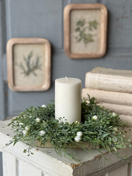 Avalon Florets Candle Ring | 11" | Cream | NOT CURRENTLY IN STOCK-New For Spring 2027!