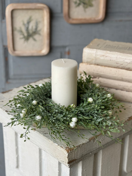 Avalon Florets Candle Ring | 11" | Cream | NOT CURRENTLY IN STOCK-New For Spring 2027!