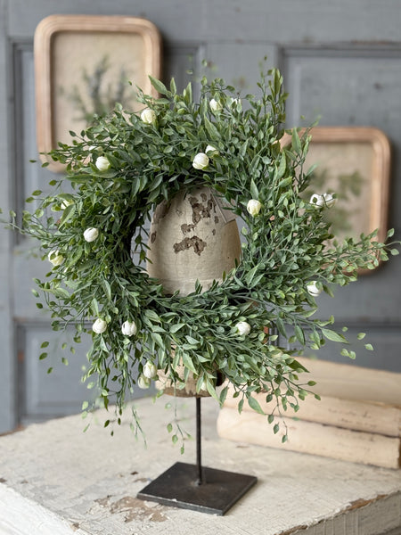 Avalon Florets Candle Ring | 11" | Cream | NOT CURRENTLY IN STOCK-New For Spring 2027!