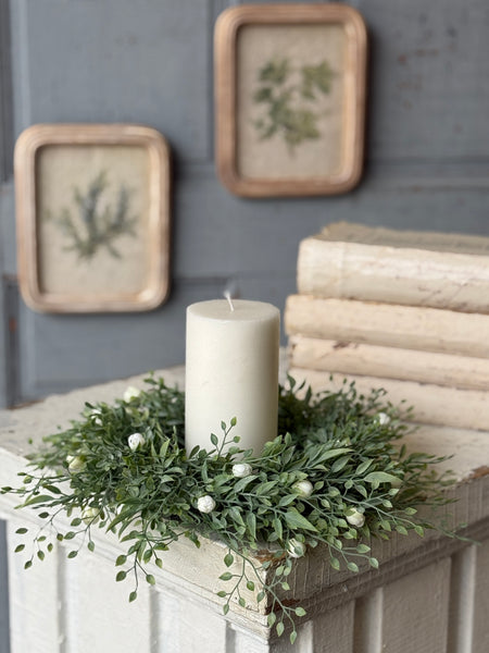 Avalon Florets Candle Ring | 11" | Cream | NOT CURRENTLY IN STOCK-New For Spring 2027!