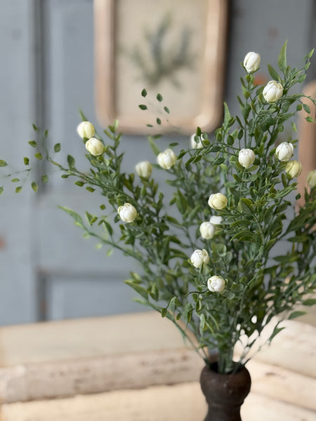 Avalon Florets Bush | 18" | Cream | NOT CURRENTLY IN STOCK-New For Spring 2027!