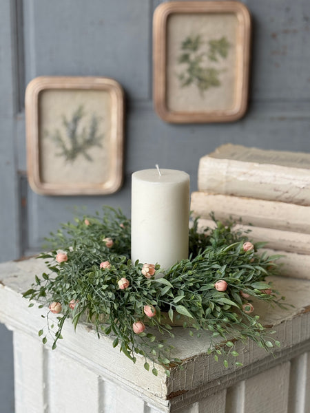 Avalon Florets Candle Ring | 11" | Pink | NOT CURRENTLY IN STOCK-New For Spring 2027!