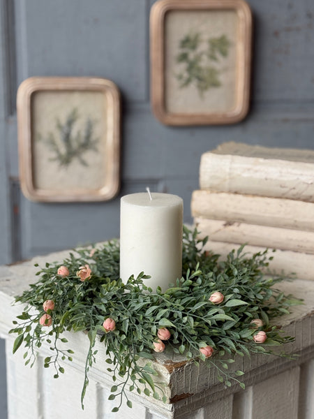 Avalon Florets Candle Ring | 11" | Pink | NOT CURRENTLY IN STOCK-New For Spring 2027!