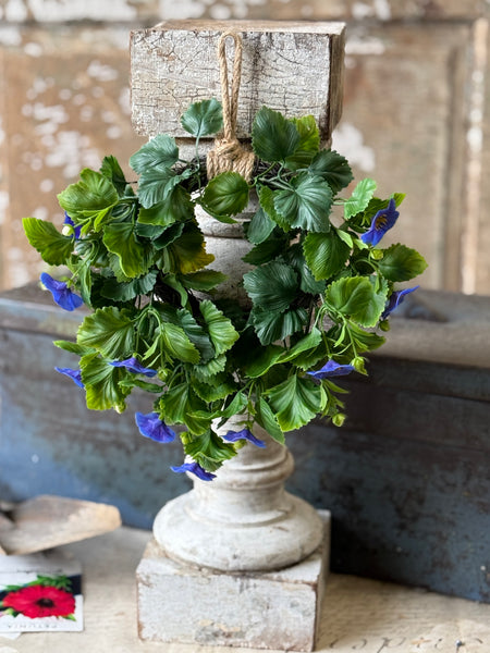 Glory Bloom Hanging Wreath | 9.5" | Blue | NOT CURRENTLY IN STOCK-New For Spring 2027!