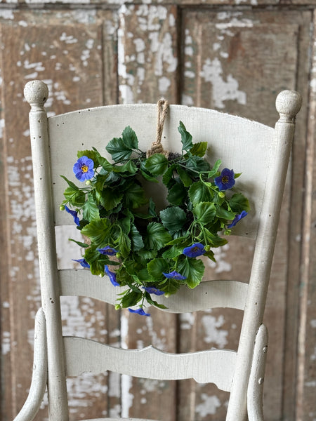 Glory Bloom Hanging Wreath | 9.5" | Blue | NOT CURRENTLY IN STOCK-New For Spring 2027!