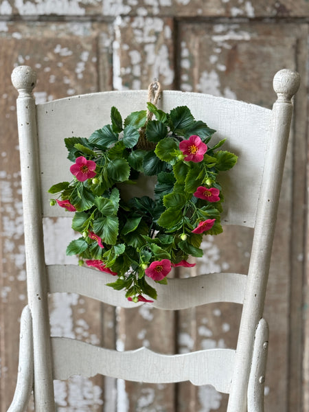Glory Bloom Hanging Wreath | 9.5" | Pink | NOT CURRENTLY IN STOCK-New For Spring 2027!