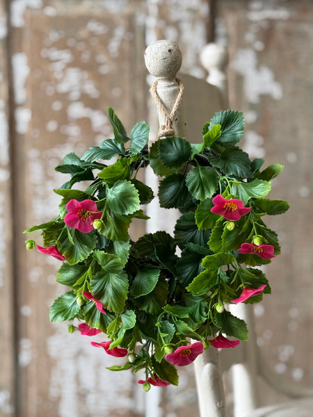 Glory Bloom Hanging Wreath | 9.5" | Pink | NOT CURRENTLY IN STOCK-New For Spring 2027!