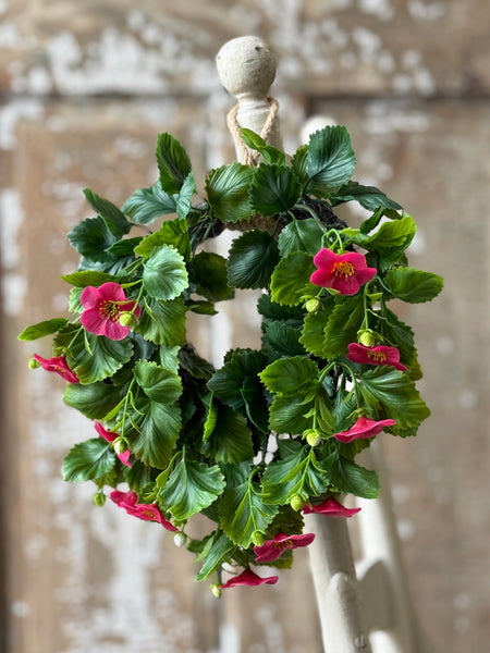 Glory Bloom Hanging Wreath | 9.5" | Pink | NOT CURRENTLY IN STOCK-New For Spring 2027!
