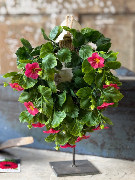 Glory Bloom Hanging Wreath | 9.5" | Pink | NOT CURRENTLY IN STOCK-New For Spring 2027!