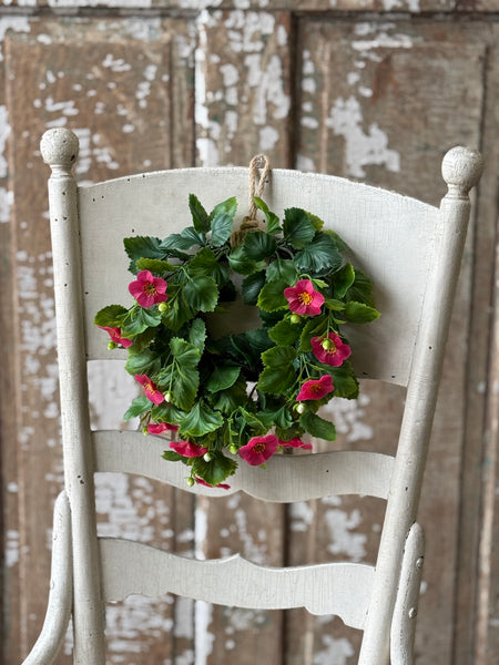 Glory Bloom Hanging Wreath | 9.5" | Pink | NOT CURRENTLY IN STOCK-New For Spring 2027!