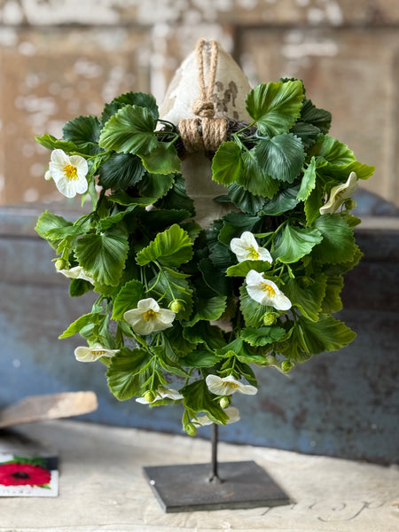 Glory Bloom Hanging Wreath | 9.5" | Cream | NOT CURRENTLY IN STOCK-New For Spring 2027!