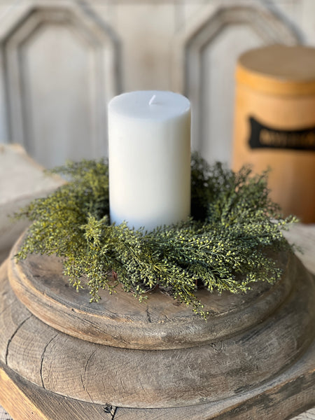 Whickham Wheat Candle Ring | 10" | Moss | SOLD OUT