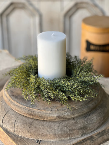 Whickham Wheat Candle Ring | 10" | Moss | SOLD OUT