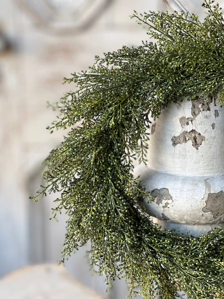 Whickham Wheat Candle Ring | 12" | Moss | SOLD OUT