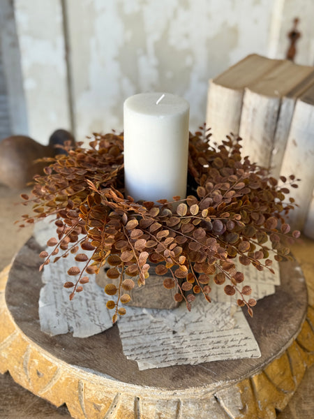 Cider Leaves Candle Ring | 12" | NOT CURRENTLY IN STOCK-New For Holiday 2026!