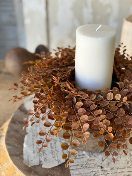 Cider Leaves Candle Ring | 12" | NOT CURRENTLY IN STOCK-New For Holiday 2026!