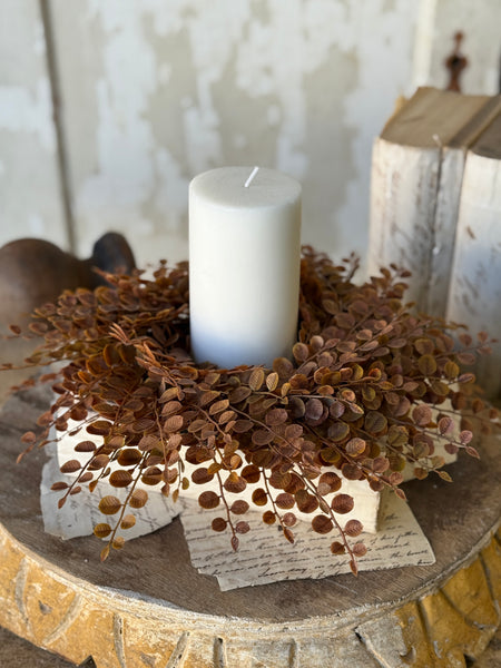 Cider Leaves Candle Ring | 12" | NOT CURRENTLY IN STOCK-New For Holiday 2026!