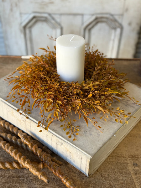 Barley Twist Sage Candle Ring | 12” | NOT CURRENTLY IN STOCK-New For Holiday 2026!