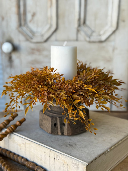 Barley Twist Sage Candle Ring | 12” | NOT CURRENTLY IN STOCK-New For Holiday 2026!