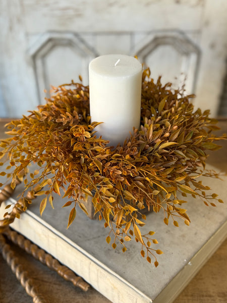 Barley Twist Sage Candle Ring | 12” | NOT CURRENTLY IN STOCK-New For Holiday 2026!
