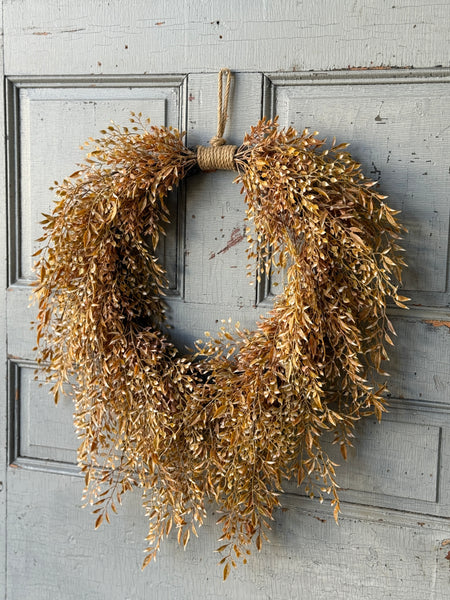 Ambermist Sage Hanging Wreath | 23.5" | NOT CURRENTLY IN STOCK-New For Holiday 2026!