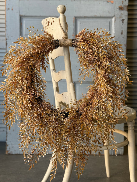 Ambermist Sage Hanging Wreath | 23.5" | NOT CURRENTLY IN STOCK-New For Holiday 2026!