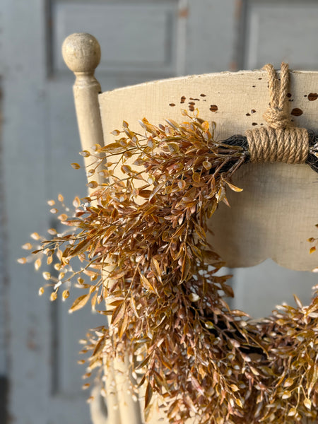 Ambermist Sage Hanging Wreath | 15" | NOT CURRENTLY IN STOCK-New For Holiday 2026!