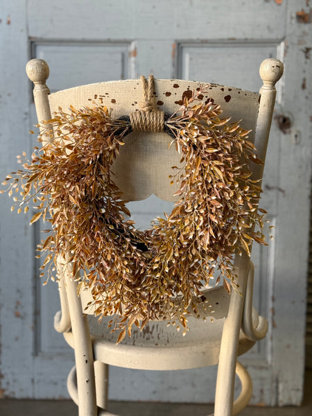 Ambermist Sage Hanging Wreath | 15" | NOT CURRENTLY IN STOCK-New For Holiday 2026!