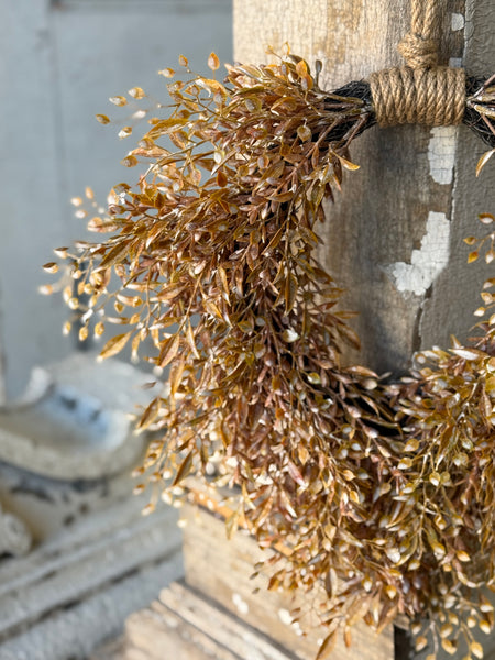 Ambermist Sage Hanging Wreath | 15" | NOT CURRENTLY IN STOCK-New For Holiday 2026!