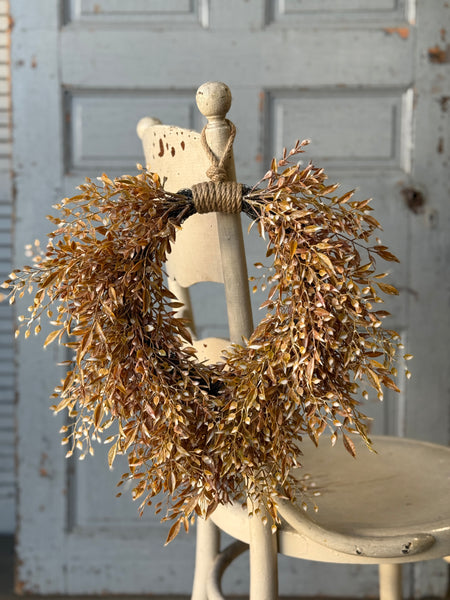 Ambermist Sage Hanging Wreath | 15" | NOT CURRENTLY IN STOCK-New For Holiday 2026!