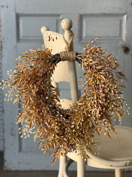 Ambermist Sage Hanging Wreath | 15" | NOT CURRENTLY IN STOCK-New For Holiday 2026!