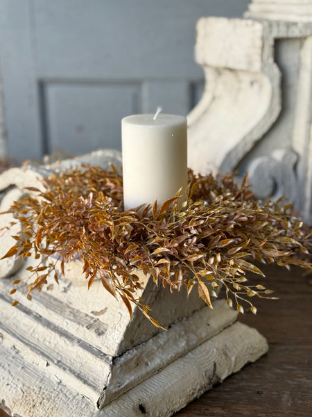 Ambermist Sage Candle Ring | 14" | NOT CURRENTLY IN STOCK-New For Holiday 2026!