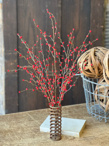 Heart Berries Spray | 24" | Red | SOLD OUT