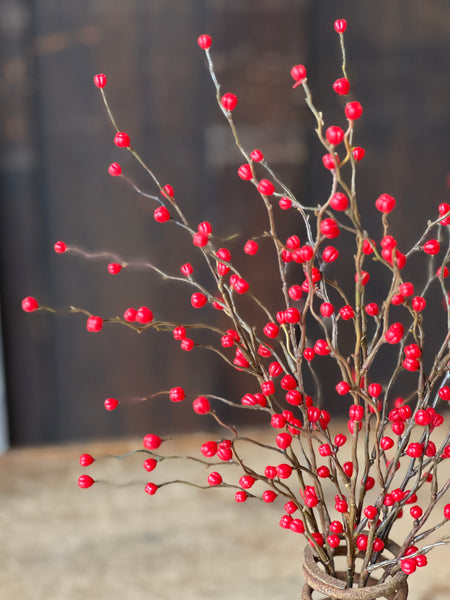 Heart Berries Pick | Red | 16" | SOLD OUT