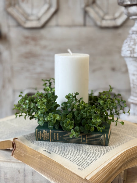 Cicero Eucalyptus Candle Ring | 9" | NOT CURRENTLY IN STOCK-New For Spring 2027!