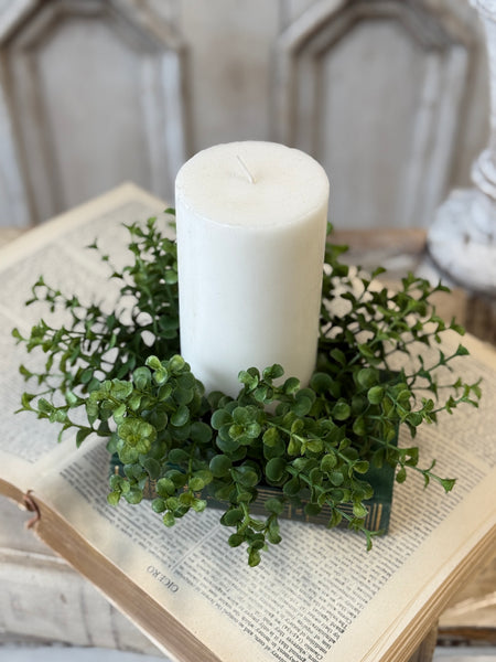 Cicero Eucalyptus Candle Ring | 9" | NOT CURRENTLY IN STOCK-New For Spring 2027!