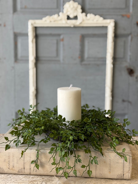 Tansy Leaf Candle Ring | 14" | NOT CURRENTLY IN STOCK-New For Spring 2027!