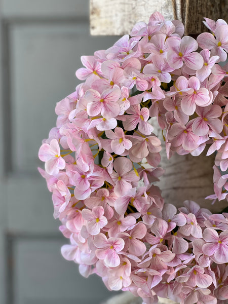 Saylor Hydrangea Wreath | 12" | Pink | NOT CURRENTLY IN STOCK-New For Spring 2026!