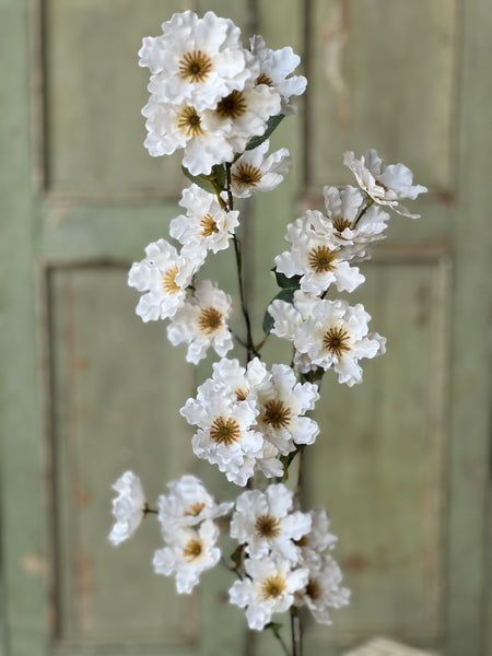 Frill Flower Spray | 39" | Cream | NOT CURRENTLY IN STOCK-New For Spring 2026!