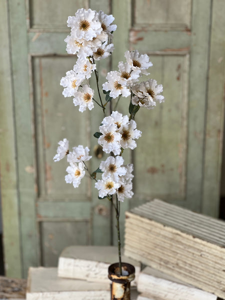 Frill Flower Spray | 39" | Cream | NOT CURRENTLY IN STOCK-New For Spring 2026!